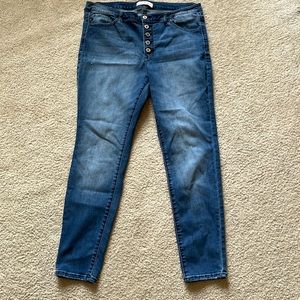 Perfect Button Down Unique Vintage Jeans!